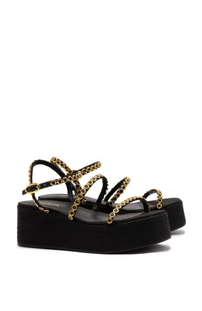 Larroude Larroudé Gio Milanina Flatform Sandal