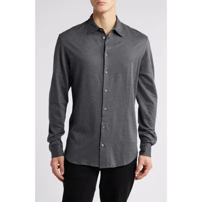 Emporio Armani Houndstooth Check Cotton Button-up Shirt