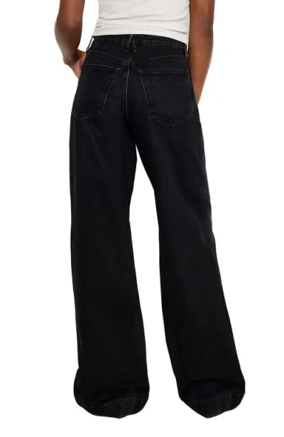 Good American Good Skate High Waist Wide Leg Jeans