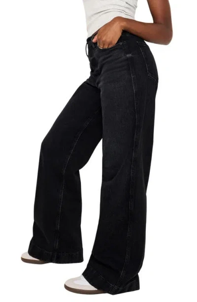 Good American Good Skate High Waist Wide Leg Jeans