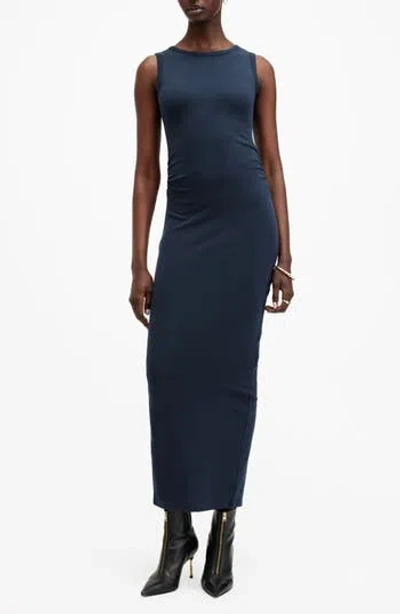 Allsaints Katarina Boat Neck Slim Fit Maxi Dress