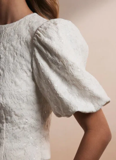 Mint Velvet Sequin Puff Sleeve Top