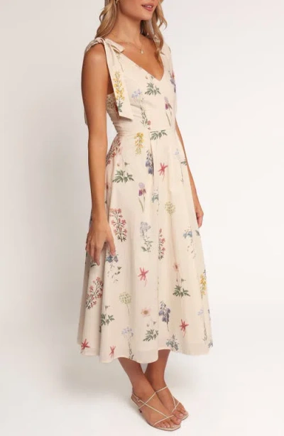 Petal And Pup Petal & Pup Galadriel Tie Shoulder Sundress In Multi
