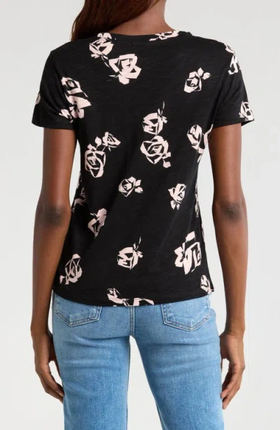 Sanctuary The Perfect Geo Print Cotton Blend Knit Top