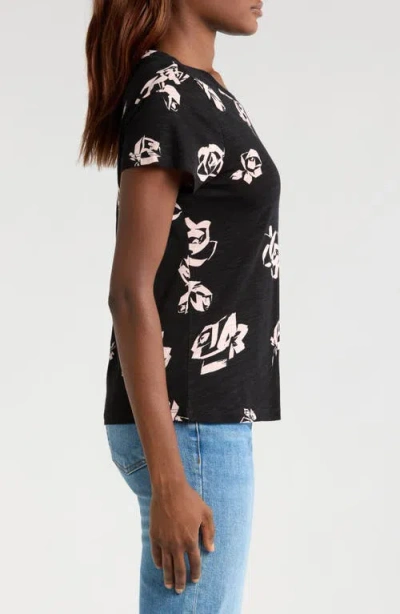 Sanctuary The Perfect Geo Print Cotton Blend Knit Top