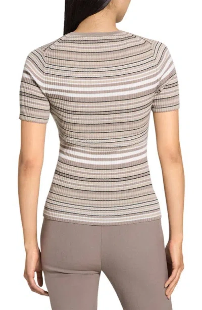 Theory Stripe Merino Wool Rib T-shirt