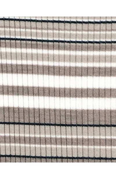 Theory Stripe Merino Wool Rib T-shirt