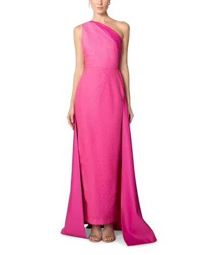 Sau Lee Joslin One-shoulder Gown In Pink