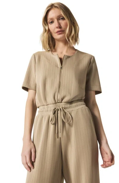 Splendid X @cellajaneblog Rib Scuba Jumpsuit