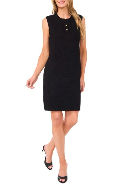 Cece Women's Sleeveless Mini Sweater Dress In Black