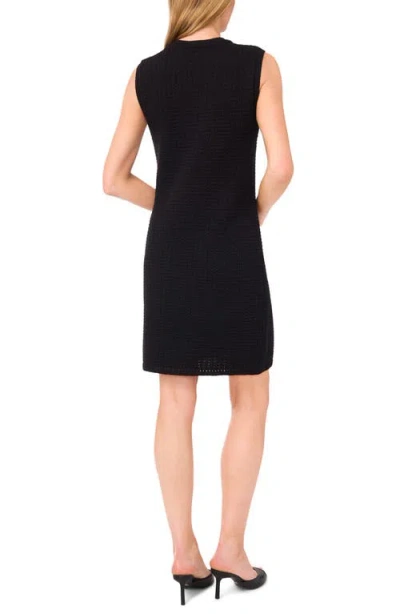 Cece Women's Sleeveless Mini Sweater Dress In Black