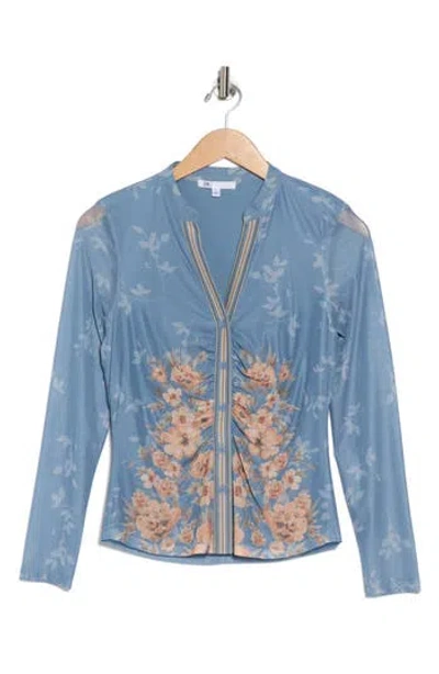 Dr2 By Daniel Rainn Ruched Button-up Shirt