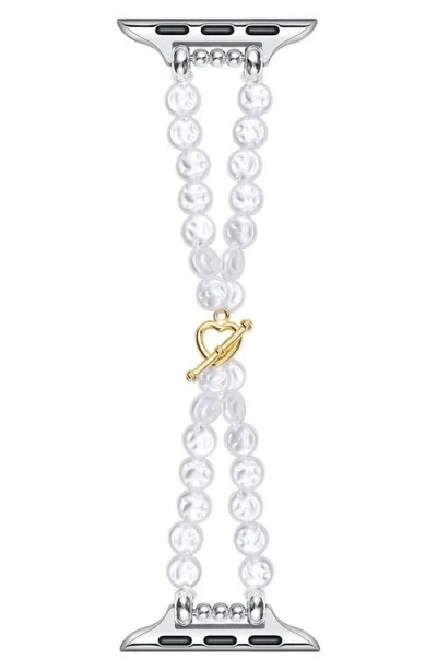 The Posh Tech Eloise Faux Pearl Apple Watch® Watchband