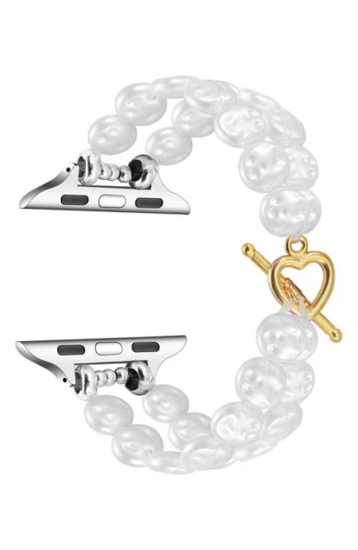 The Posh Tech Eloise Faux Pearl Apple Watch® Watchband