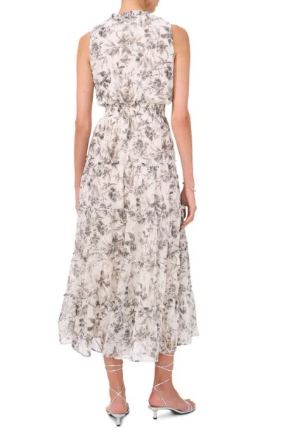 1.state Tiered Tie Neck Sleeveless Maxi Dress