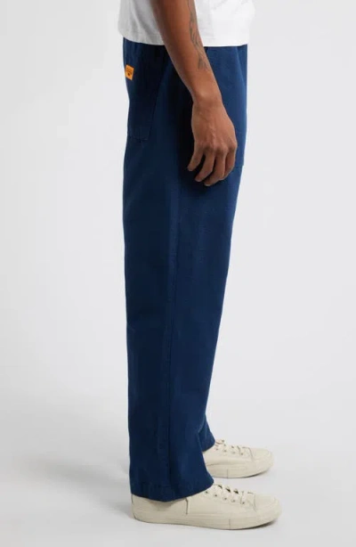 Service Works Organic Cotton Canvas Drawstring Chef Pants In Blue