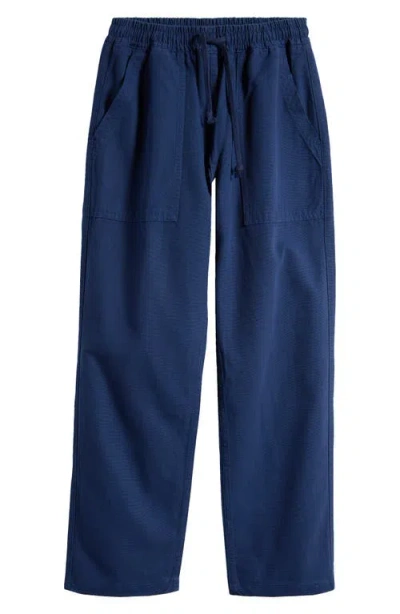 Service Works Organic Cotton Canvas Drawstring Chef Pants In Blue