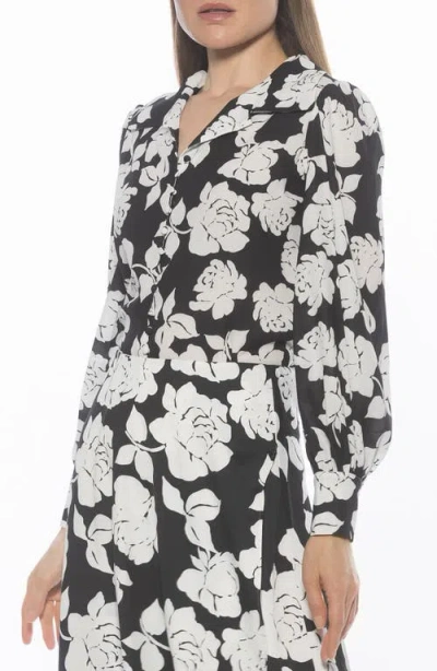 Alexia Admor Rah Covered Button-down Top