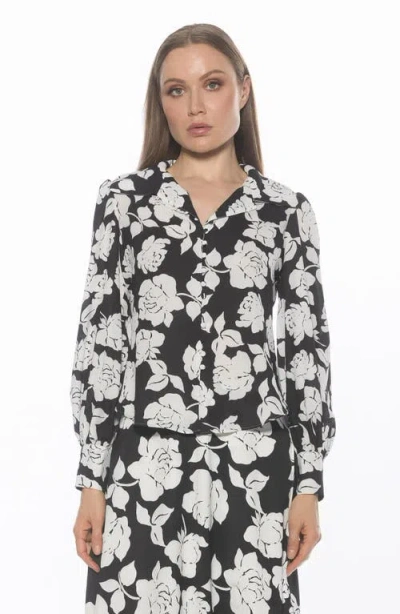 Alexia Admor Rah Covered Button-down Top