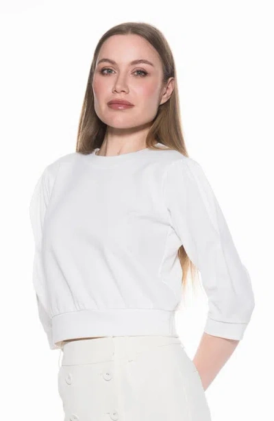 Alexia Admor Bebe Three-quarter Sleeve Sweatshirt