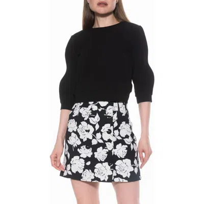 Alexia Admor Bebe Three-quarter Sleeve Sweatshirt