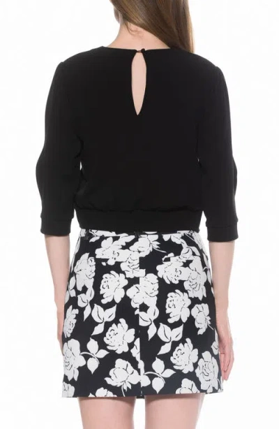 Alexia Admor Bebe Three-quarter Sleeve Sweatshirt