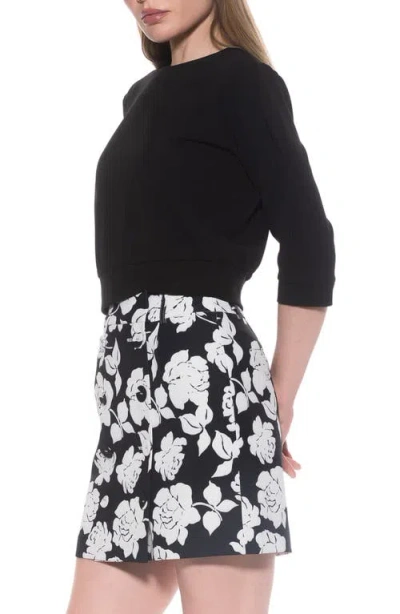 Alexia Admor Bebe Three-quarter Sleeve Sweatshirt