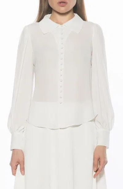 Alexia Admor Rah Covered Button-down Top
