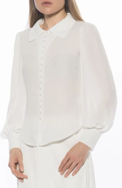 Alexia Admor Rah Covered Button-down Top