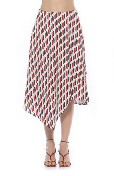 Alexia Admor Jess Asymmetric Midi Skirt