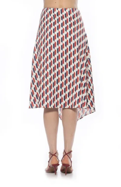 Alexia Admor Jess Asymmetric Midi Skirt