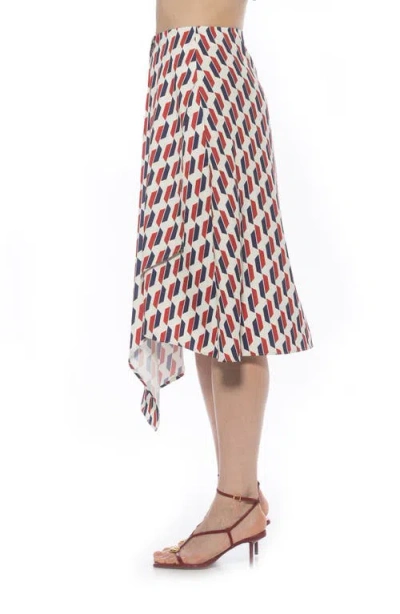 Alexia Admor Jess Asymmetric Midi Skirt