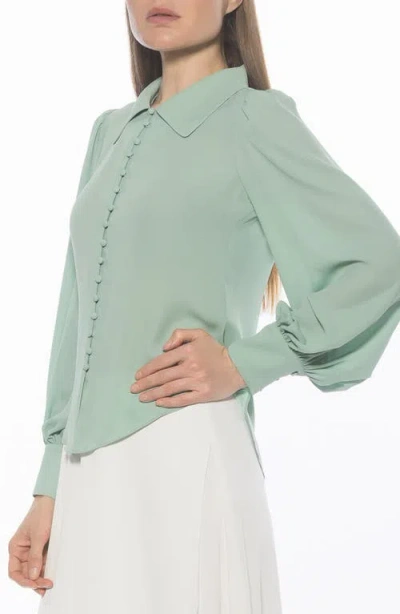 Alexia Admor Rah Covered Button-down Top