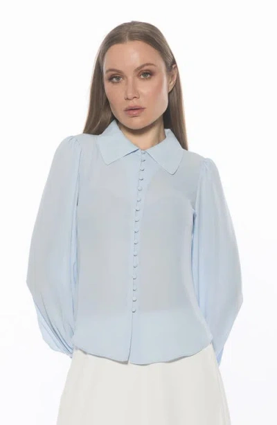Alexia Admor Rah Covered Button-down Top