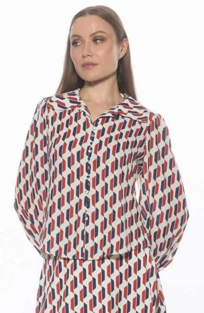 Alexia Admor Rah Covered Button-down Top