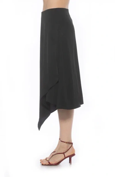 Alexia Admor Jess Asymmetric Midi Skirt