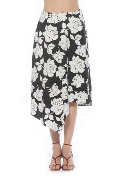 Alexia Admor Jess Asymmetric Midi Skirt