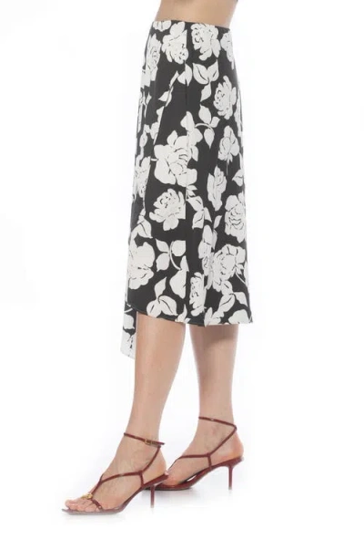 Alexia Admor Jess Asymmetric Midi Skirt