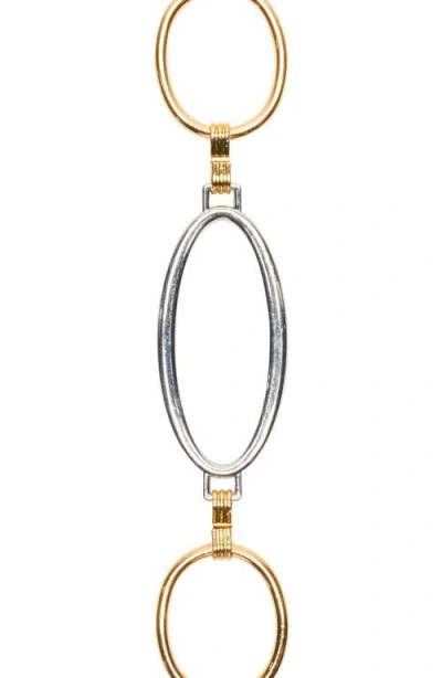 Steve Madden Oval & Circle Chain Belt