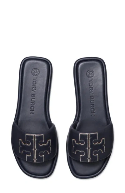 Tory Burch Double-t Leather Sport Slide Sandal