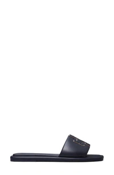Tory Burch Double-t Leather Sport Slide Sandal