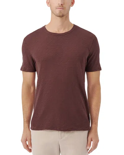 Atm Anthony Thomas Melillo Slub Knit Space Dye Tee In Brown