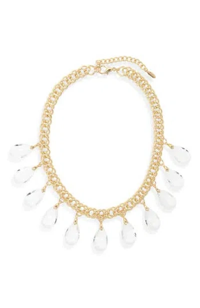 Tasha Crystal Charm Frontal Necklace