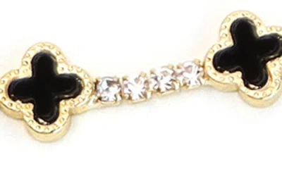 Panacea Clover Cz Station Slider Bracelet
