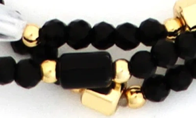 Panacea Pack Of 3 Beaded Stretch Bracelets
