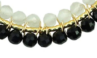 Panacea Beaded Circle Hoop Earrings
