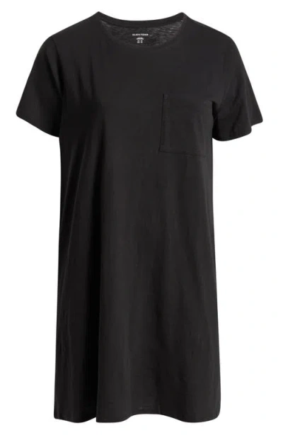 Eileen Fisher Organic Cotton T-shirt Dress In Black