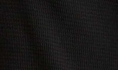 Reiss Textured Quarter Zip Polo Shirt In Black