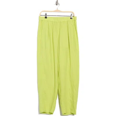 Eileen Fisher Pleated Organic Linen Lantern Pants