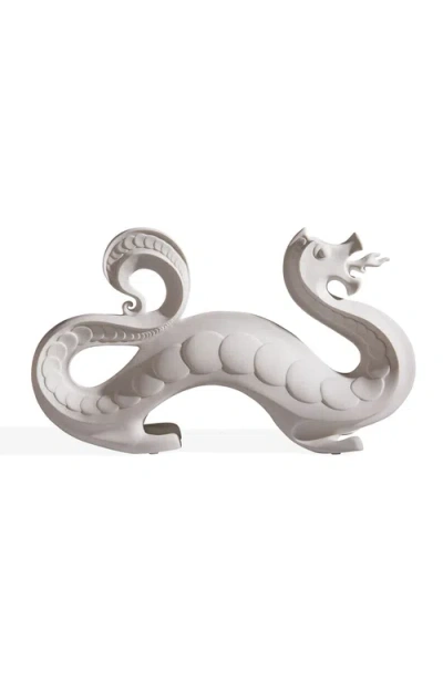 Jonathan Adler Dragon Objet Ceramic Sculpture In Gray
